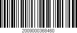 Código de barras (EAN, GTIN, SKU, ISBN): '2009000368460'