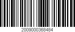 Código de barras (EAN, GTIN, SKU, ISBN): '2009000368484'