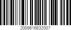 Código de barras (EAN, GTIN, SKU, ISBN): '2009816632007'
