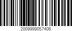Código de barras (EAN, GTIN, SKU, ISBN): '2009999057406'