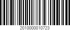 Código de barras (EAN, GTIN, SKU, ISBN): '2010000010723'