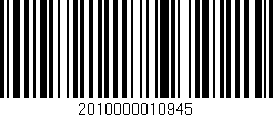 Código de barras (EAN, GTIN, SKU, ISBN): '2010000010945'