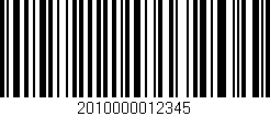 Código de barras (EAN, GTIN, SKU, ISBN): '2010000012345'