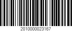 Código de barras (EAN, GTIN, SKU, ISBN): '2010000023167'