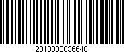 Código de barras (EAN, GTIN, SKU, ISBN): '2010000036648'
