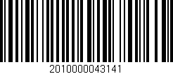 Código de barras (EAN, GTIN, SKU, ISBN): '2010000043141'