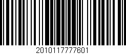 Código de barras (EAN, GTIN, SKU, ISBN): '2010117777601'