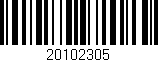 Código de barras (EAN, GTIN, SKU, ISBN): '20102305'
