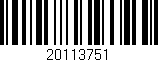 Código de barras (EAN, GTIN, SKU, ISBN): '20113751'