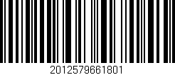 Código de barras (EAN, GTIN, SKU, ISBN): '2012579661801'