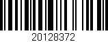Código de barras (EAN, GTIN, SKU, ISBN): '20128372'