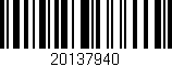 Código de barras (EAN, GTIN, SKU, ISBN): '20137940'