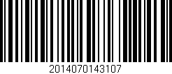 Código de barras (EAN, GTIN, SKU, ISBN): '2014070143107'