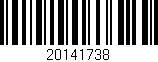 Código de barras (EAN, GTIN, SKU, ISBN): '20141738'