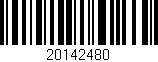 Código de barras (EAN, GTIN, SKU, ISBN): '20142480'