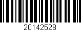 Código de barras (EAN, GTIN, SKU, ISBN): '20142528'