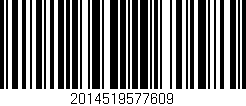 Código de barras (EAN, GTIN, SKU, ISBN): '2014519577609'