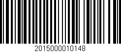 Código de barras (EAN, GTIN, SKU, ISBN): '2015000010148'