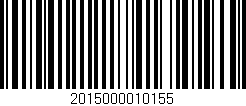 Código de barras (EAN, GTIN, SKU, ISBN): '2015000010155'