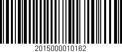 Código de barras (EAN, GTIN, SKU, ISBN): '2015000010162'