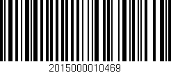 Código de barras (EAN, GTIN, SKU, ISBN): '2015000010469'