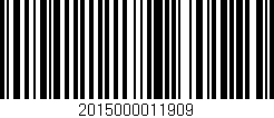 Código de barras (EAN, GTIN, SKU, ISBN): '2015000011909'