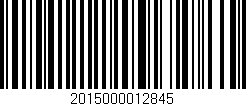 Código de barras (EAN, GTIN, SKU, ISBN): '2015000012845'