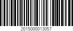 Código de barras (EAN, GTIN, SKU, ISBN): '2015000013057'
