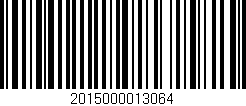 Código de barras (EAN, GTIN, SKU, ISBN): '2015000013064'