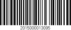 Código de barras (EAN, GTIN, SKU, ISBN): '2015000013095'