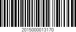 Código de barras (EAN, GTIN, SKU, ISBN): '2015000013170'