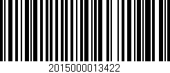 Código de barras (EAN, GTIN, SKU, ISBN): '2015000013422'