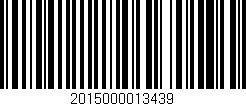 Código de barras (EAN, GTIN, SKU, ISBN): '2015000013439'