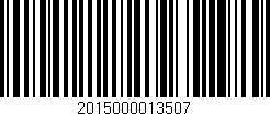 Código de barras (EAN, GTIN, SKU, ISBN): '2015000013507'