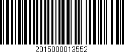 Código de barras (EAN, GTIN, SKU, ISBN): '2015000013552'
