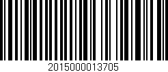 Código de barras (EAN, GTIN, SKU, ISBN): '2015000013705'