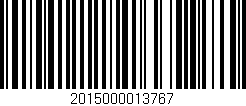 Código de barras (EAN, GTIN, SKU, ISBN): '2015000013767'