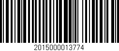 Código de barras (EAN, GTIN, SKU, ISBN): '2015000013774'