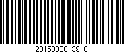 Código de barras (EAN, GTIN, SKU, ISBN): '2015000013910'
