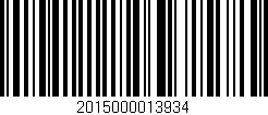 Código de barras (EAN, GTIN, SKU, ISBN): '2015000013934'