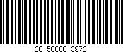 Código de barras (EAN, GTIN, SKU, ISBN): '2015000013972'
