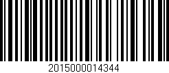Código de barras (EAN, GTIN, SKU, ISBN): '2015000014344'