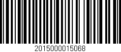 Código de barras (EAN, GTIN, SKU, ISBN): '2015000015068'