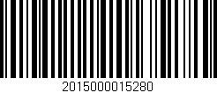Código de barras (EAN, GTIN, SKU, ISBN): '2015000015280'