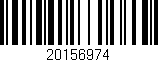 Código de barras (EAN, GTIN, SKU, ISBN): '20156974'