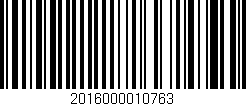 Código de barras (EAN, GTIN, SKU, ISBN): '2016000010763'