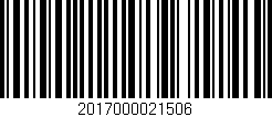 Código de barras (EAN, GTIN, SKU, ISBN): '2017000021506'