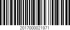Código de barras (EAN, GTIN, SKU, ISBN): '2017000021971'