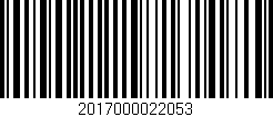 Código de barras (EAN, GTIN, SKU, ISBN): '2017000022053'