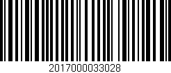 Código de barras (EAN, GTIN, SKU, ISBN): '2017000033028'